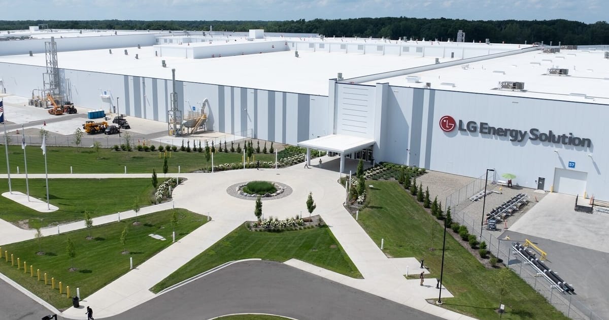 In Michigan, LG opens one of America’s biggest battery…