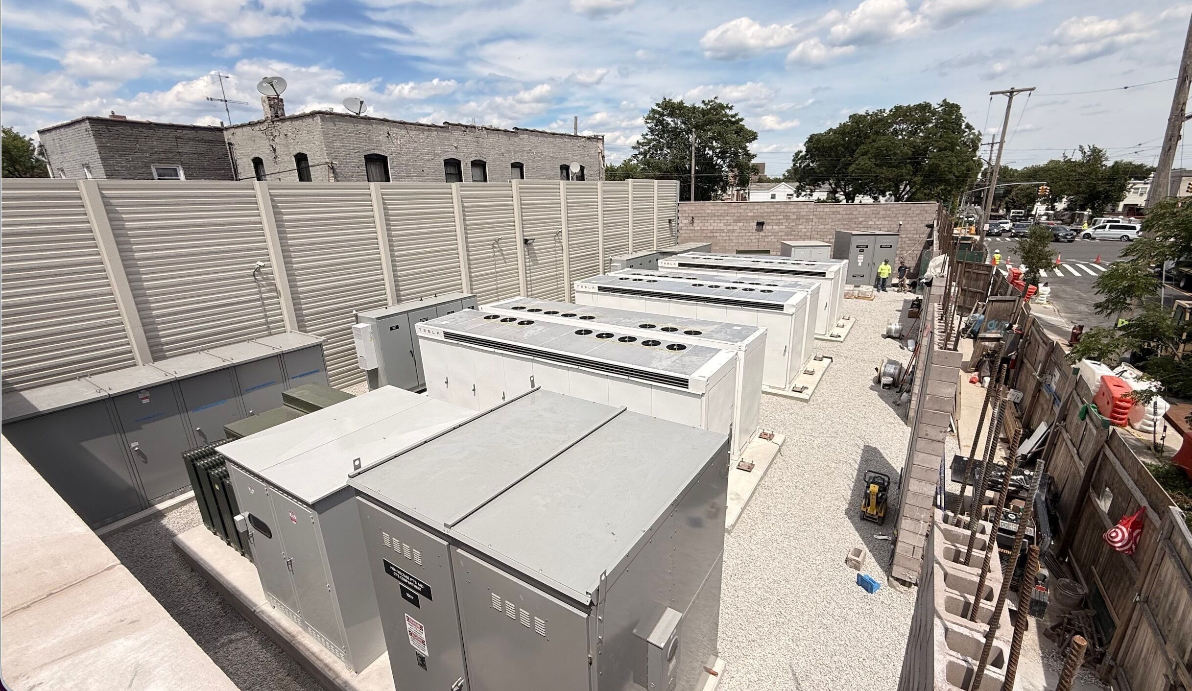 NineDot Energy’s Soundview community battery project under construction in the Bronx