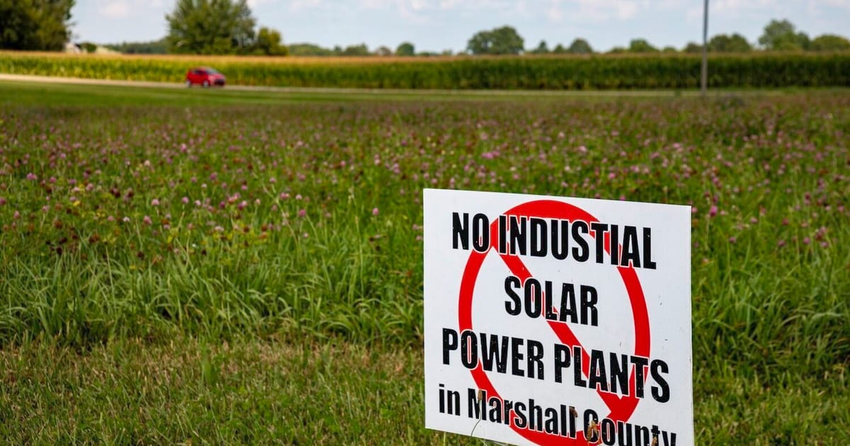 Solar is booming in Indiana. Not everyone is happy about it