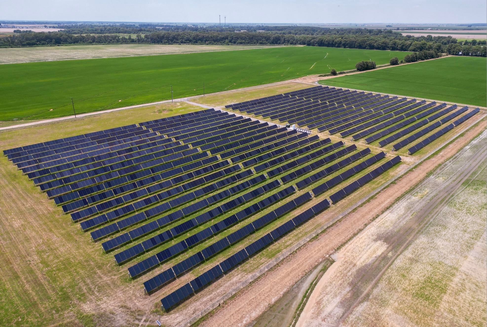 Scenic Hill Solar’s 1.8-megawatt solar project in Stuttgart, Arkansas