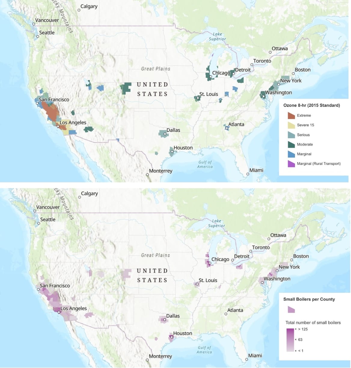 Aceee Ranking Map This map shows where to swap out industrial boilers… | Canary Media