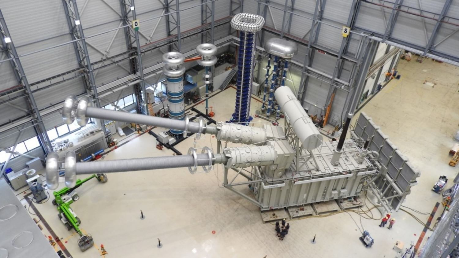 a large piece of gray metal industrial machinery